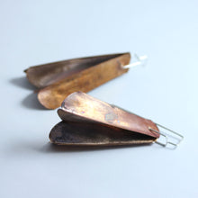 FOLDED LEAF EARRINGS
