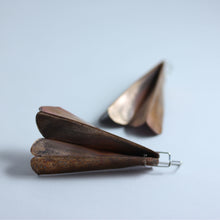 FOLDED LEAF EARRINGS