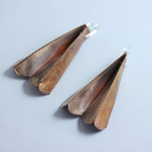 FOLDED LEAF EARRINGS