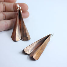 FOLDED LEAF EARRINGS