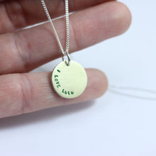 CUSTOM DISK PENDANT WITH DESIGN AND STAMPING