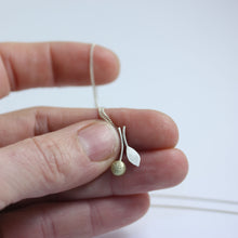 CHERRY AND LEAF PENDANT