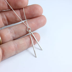 PENCIL AND BRUSH PENDANT