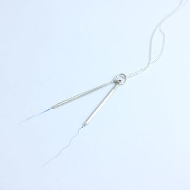 PENCIL AND BRUSH PENDANT